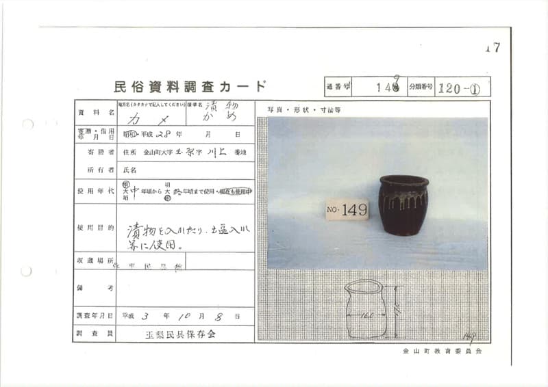 地方名:カメ