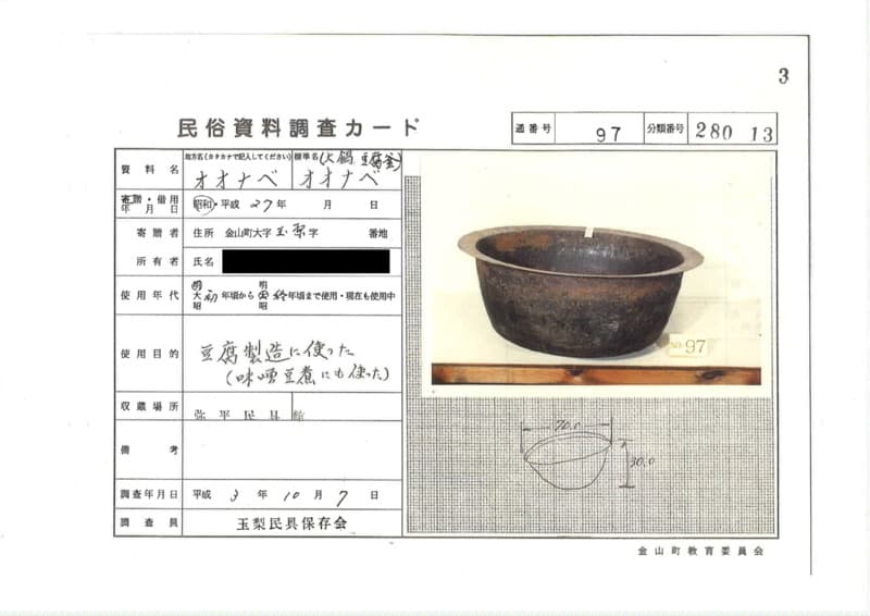 地方名:オオナベ