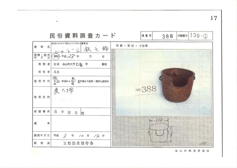 地方名:シリチン