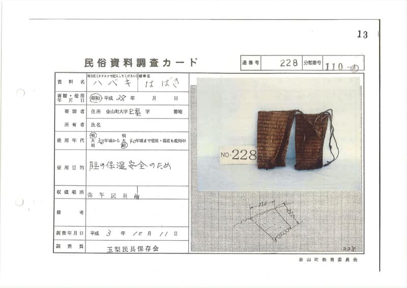 地方名:ハバキ