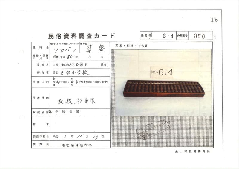 地方名:ソロバン