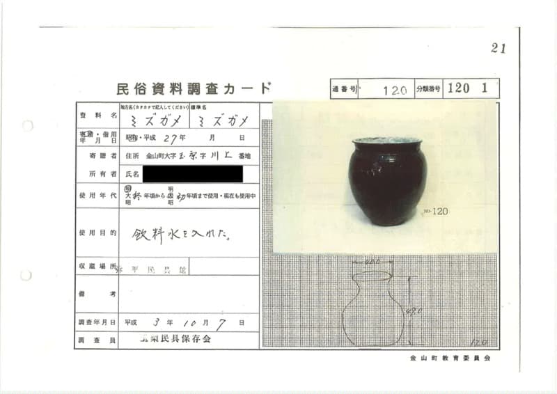 地方名:ミズガメ
