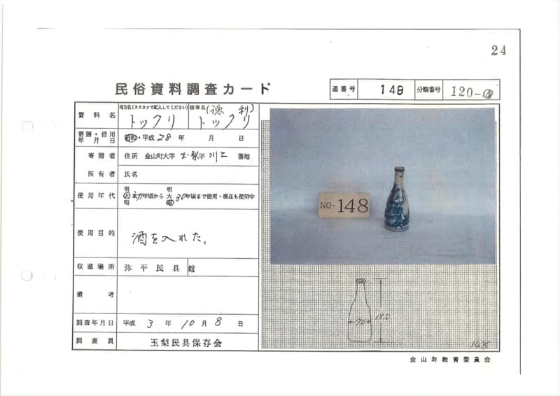 地方名:トックリ
