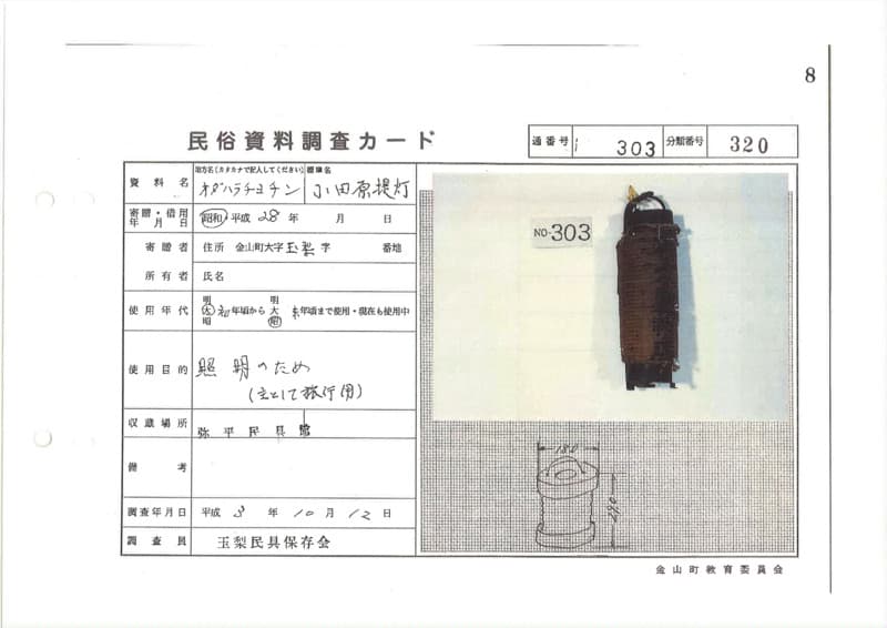 地方名:オダワラチョウチン
