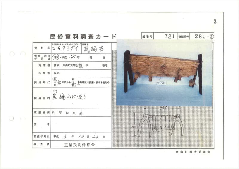 地方名:コモアミダイ
