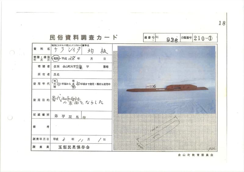 地方名:ナラシイタ