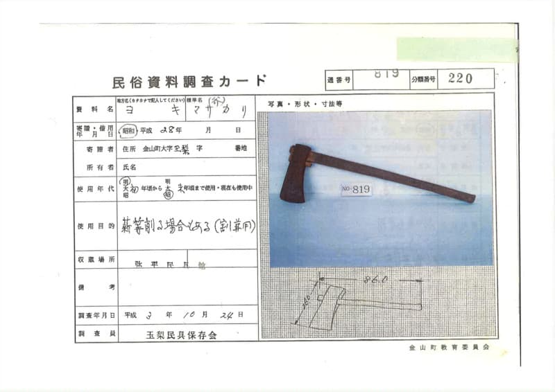 地方名:ヨキ