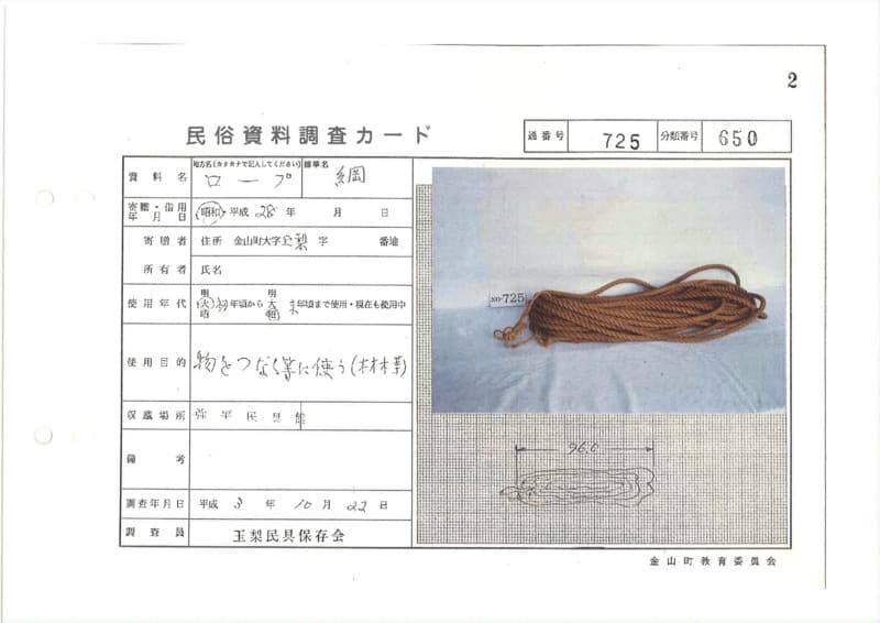 地方名:ロープ