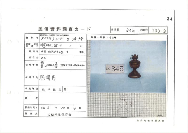 地方名:ダイツキランプ
