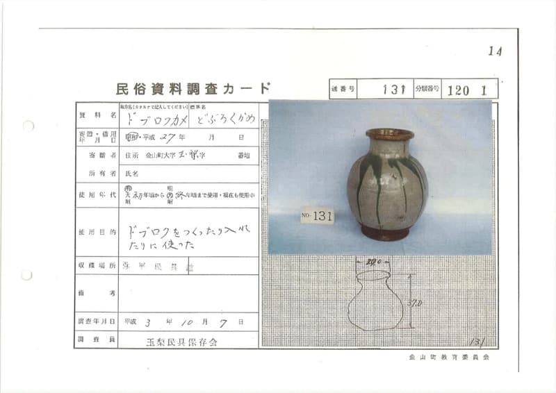 地方名:ドブロクカメ