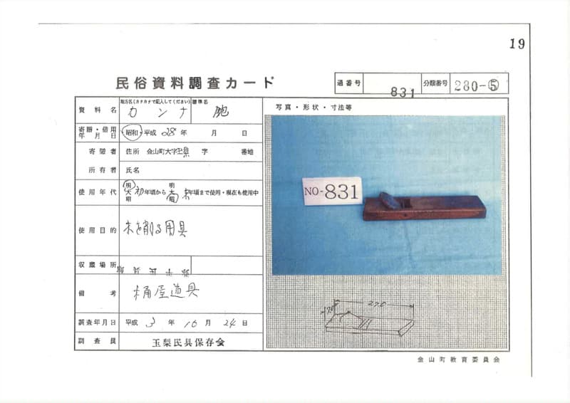 地方名:カンナ