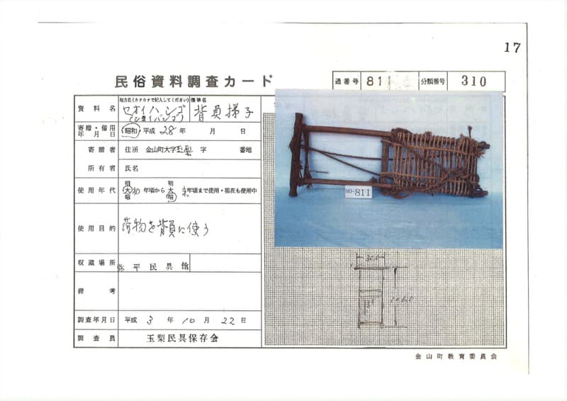 地方名:セオイハシゴ