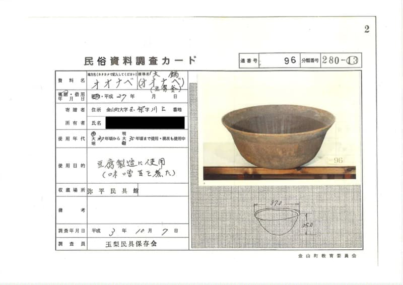 地方名:オオナベ