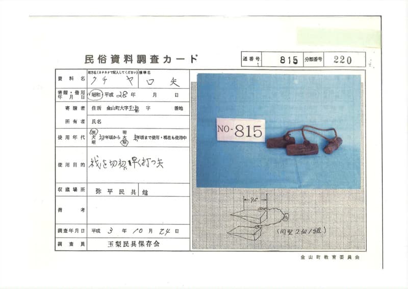地方名:クチヤ