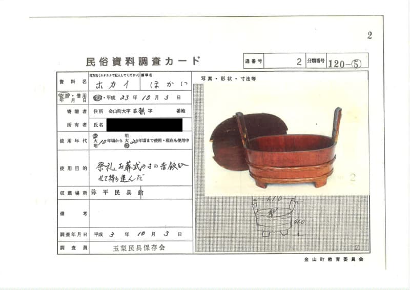 地方名:ホカイ