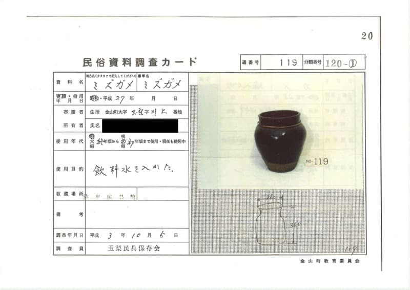地方名:ミズガメ