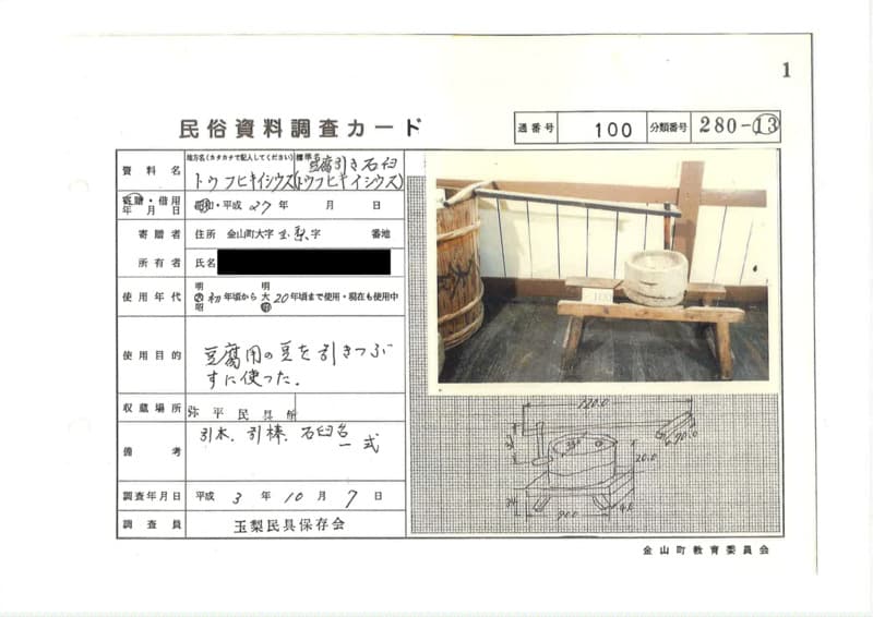 地方名:トウフヒキイシウス