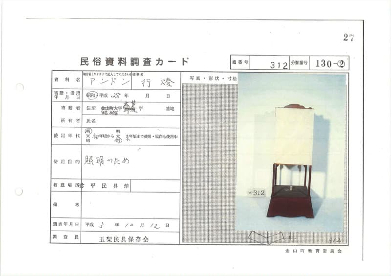 地方名:アンドン