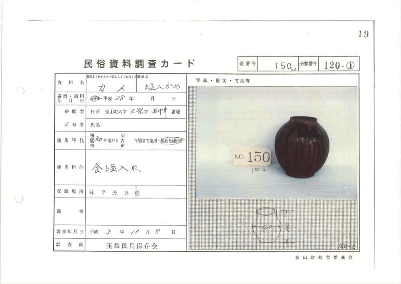 地方名:カメ