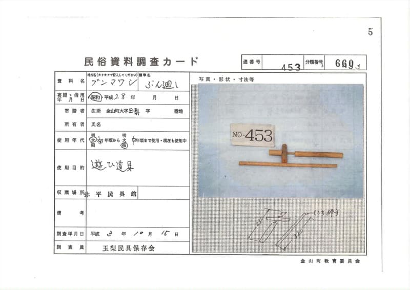 地方名:ブンマワシ