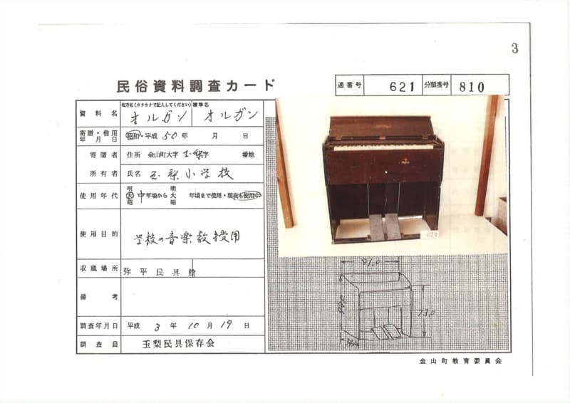 地方名:オルガン