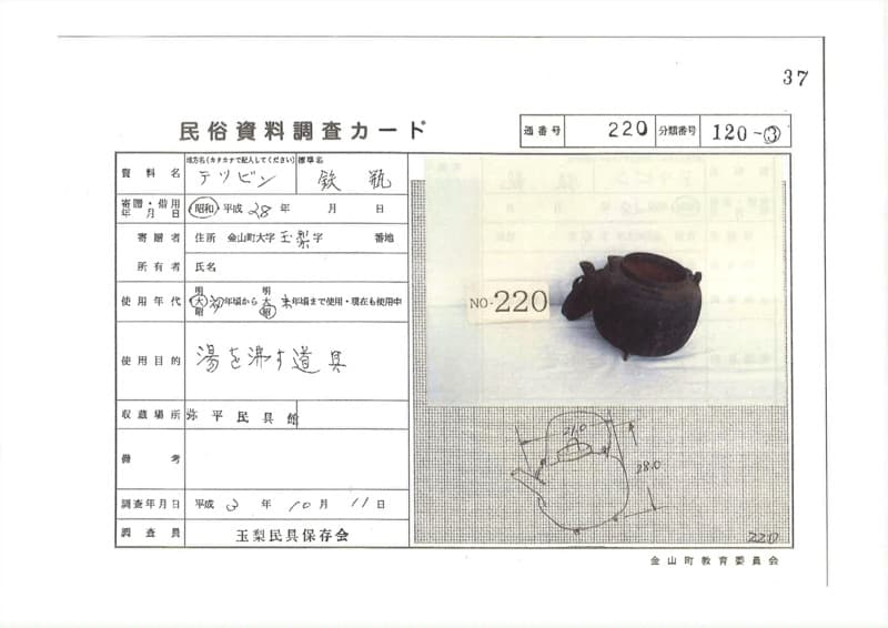 地方名:テツビン
