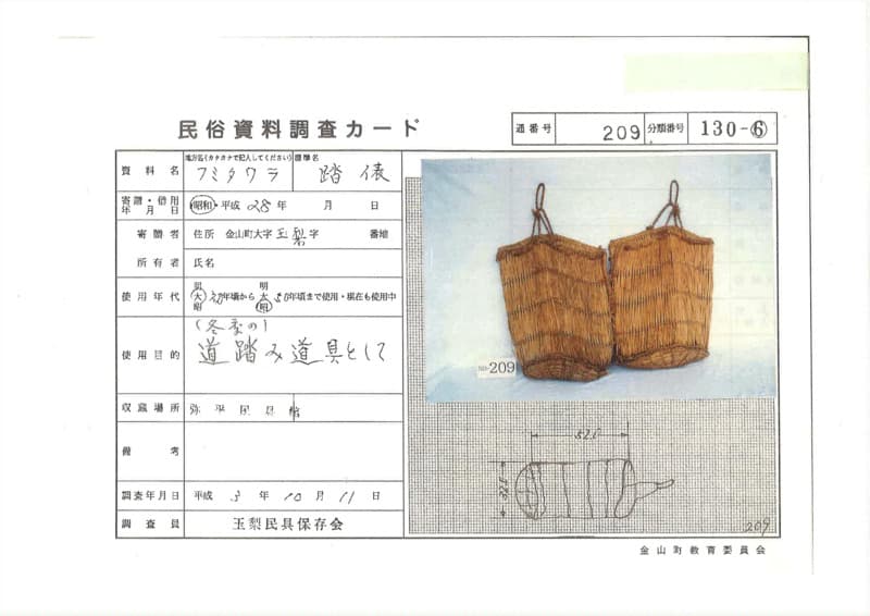 地方名:フミタワラ