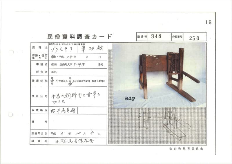 地方名:ゾクモキリ