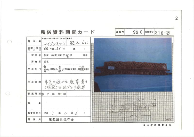 地方名:コイダシモッコ