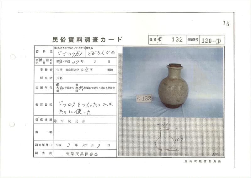 地方名:ドブロクガメ